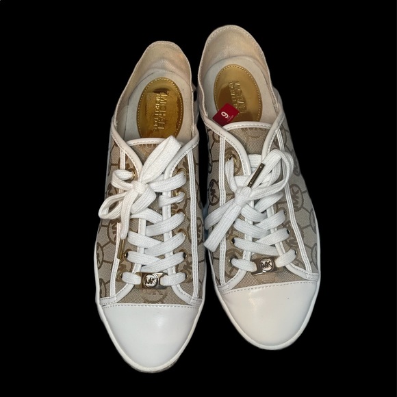 Micheal Kors Kristy Slide Monogram Jacquard shoes - Picture 2 of 4